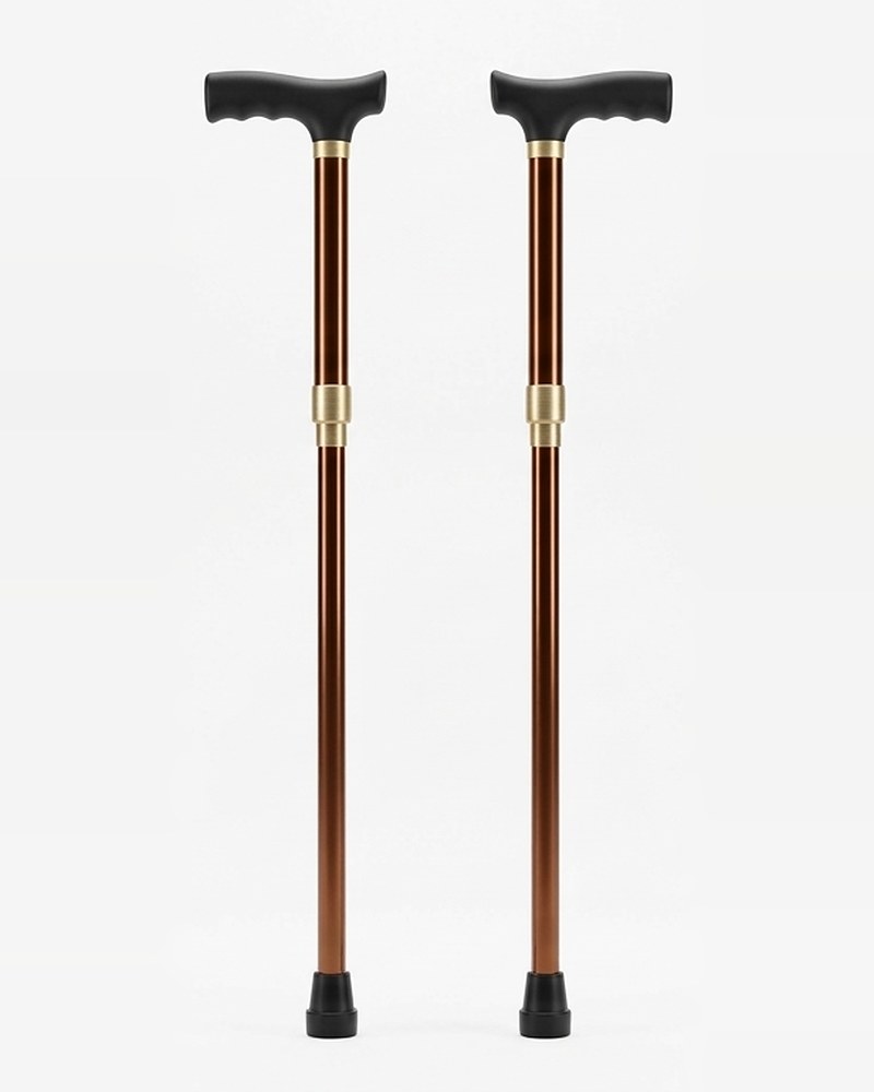 Canne en aluminium pliable, bronze