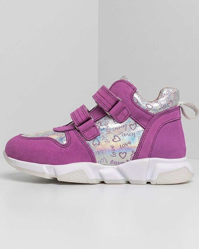 Chaussures orthopédiques montantes, fuchsia